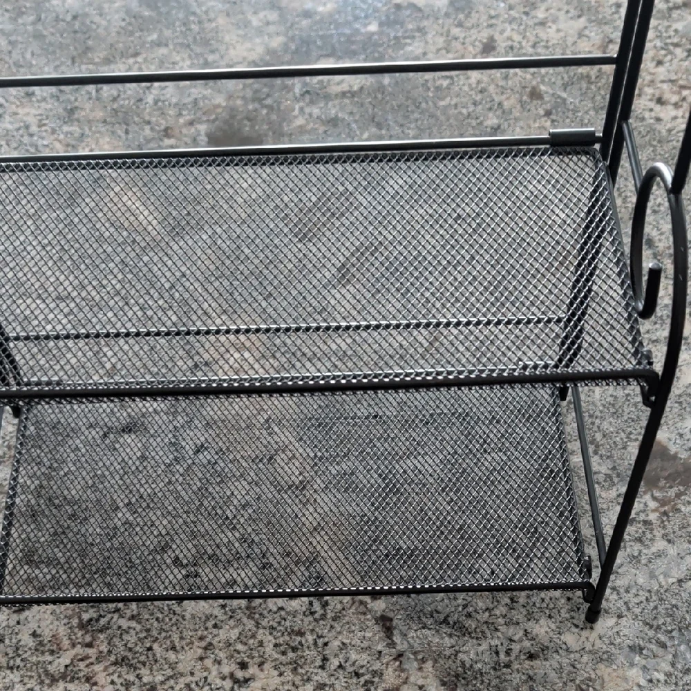 Black Metal Decorative Shelf